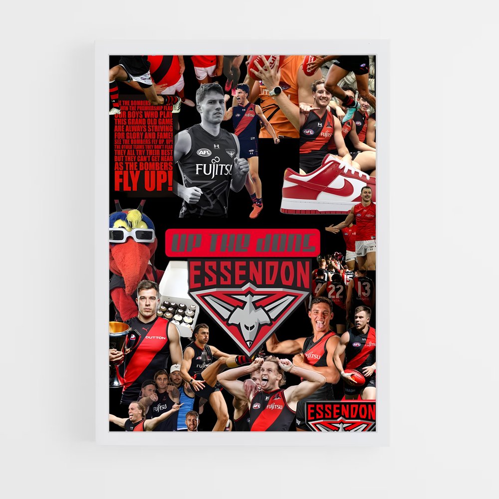 Poster Essendon bombers – affiche Football australien (vue 3)